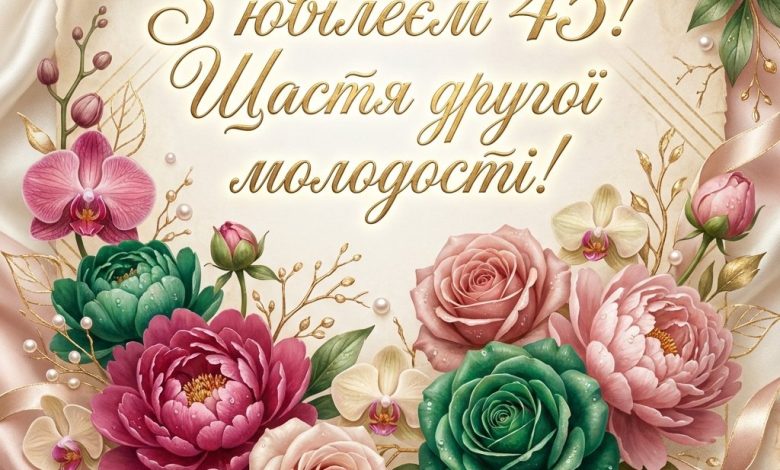 45 лет женщине: красивые открытки и тексты о "второй молодости": красивые открытки и тексты о "второй молодости"
