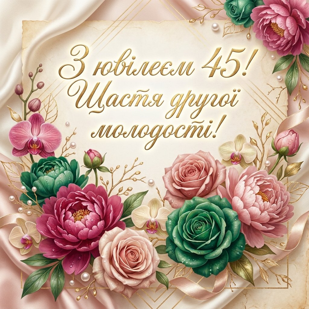 45 лет женщине: красивые открытки и тексты о "второй молодости": красивые открытки и тексты о "второй молодости"