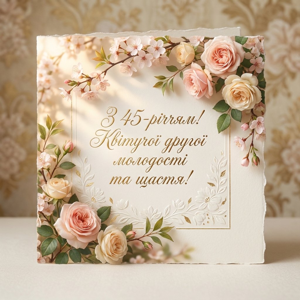 45 лет женщине: красивые открытки и тексты о 45 лет женщине: красивые открытки и тексты о 