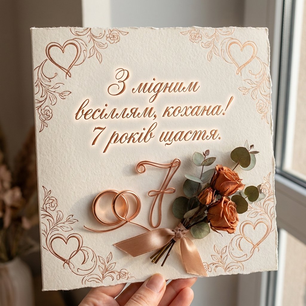 7 лет брака: нежные поздравления с медной свадьбой для жены: нежные поздравления с медной свадьбой для жены