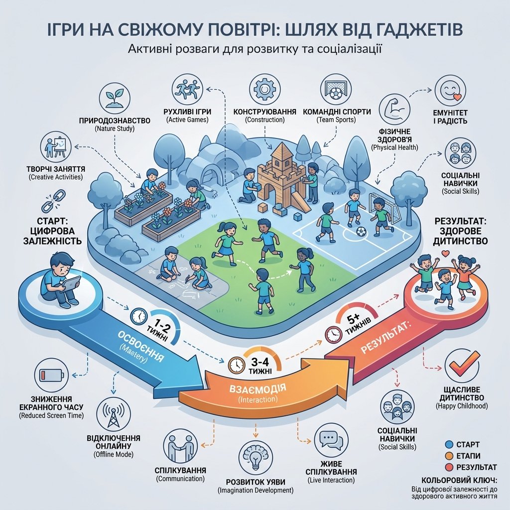 Ігри на свіжому повітрі, що відірвуть дітей від гаджетів