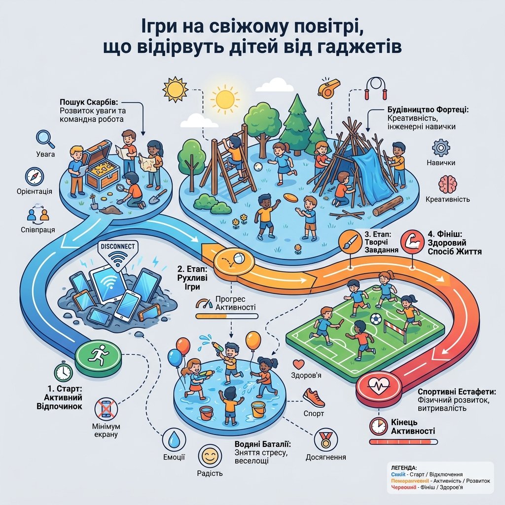 Ігри на свіжому повітрі, що відірвуть дітей від гаджетів