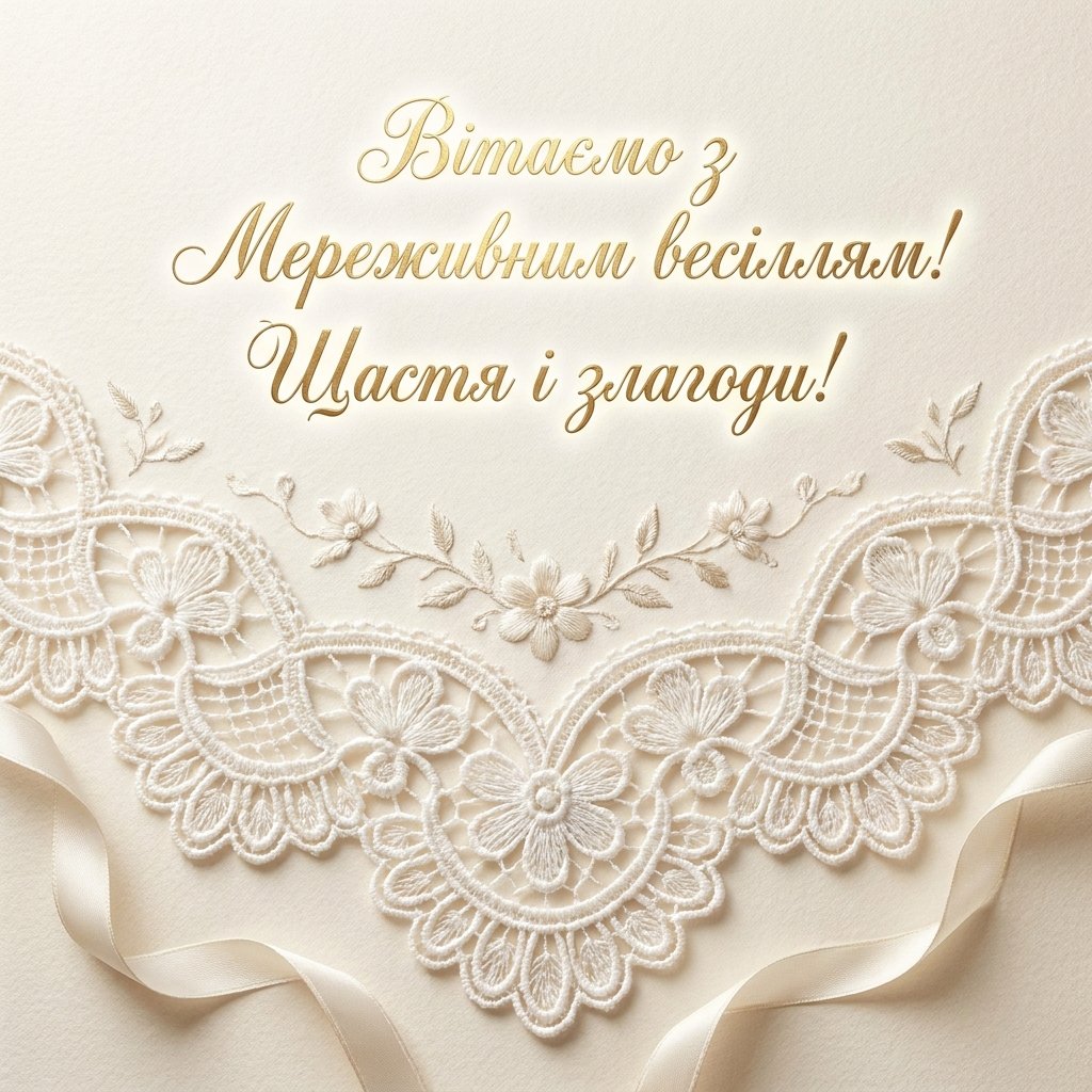 Мереживне весілля (13 років): привітання, що зігрівають душу