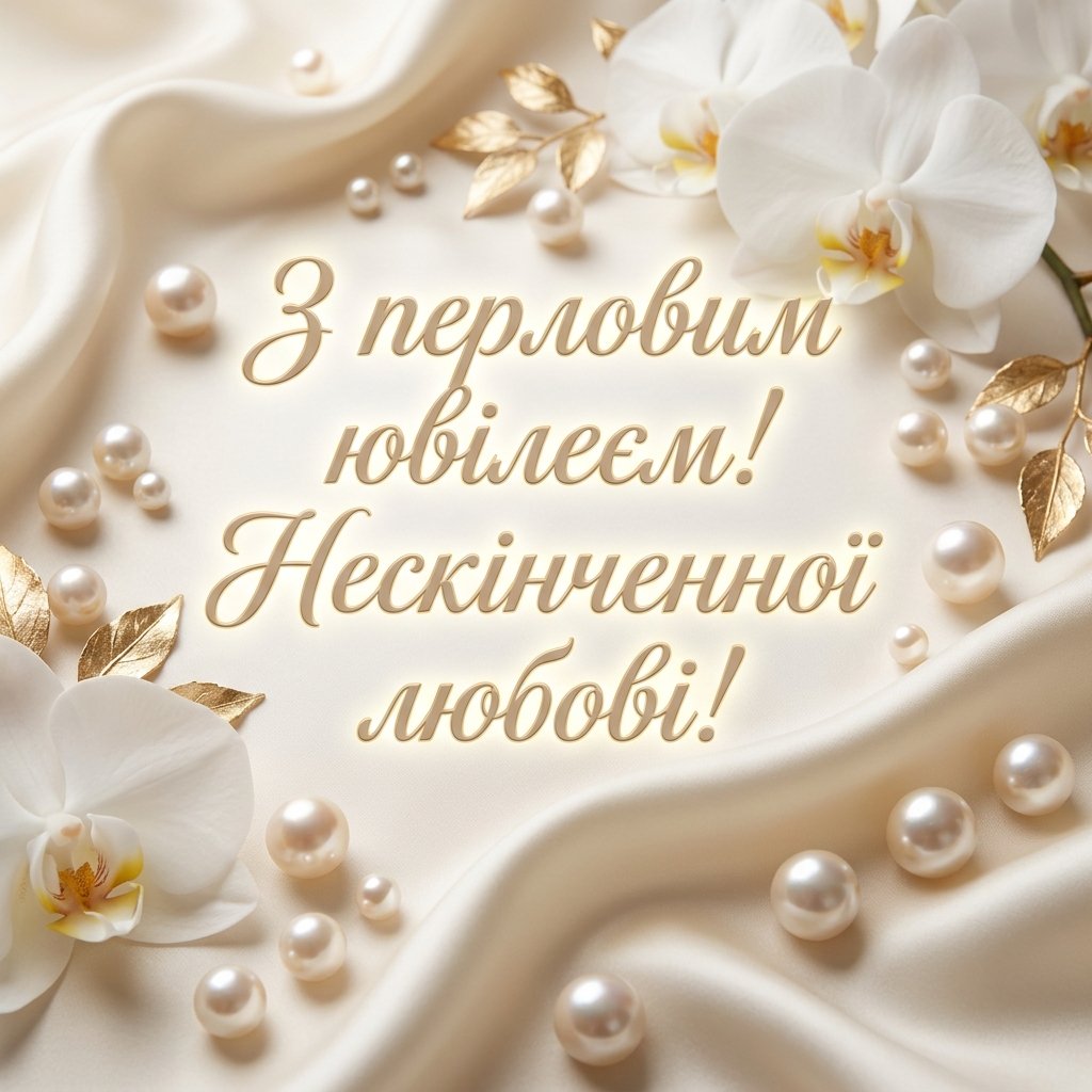 Жемчужная свадьба (30 лет): торжественные поздравления для родителей