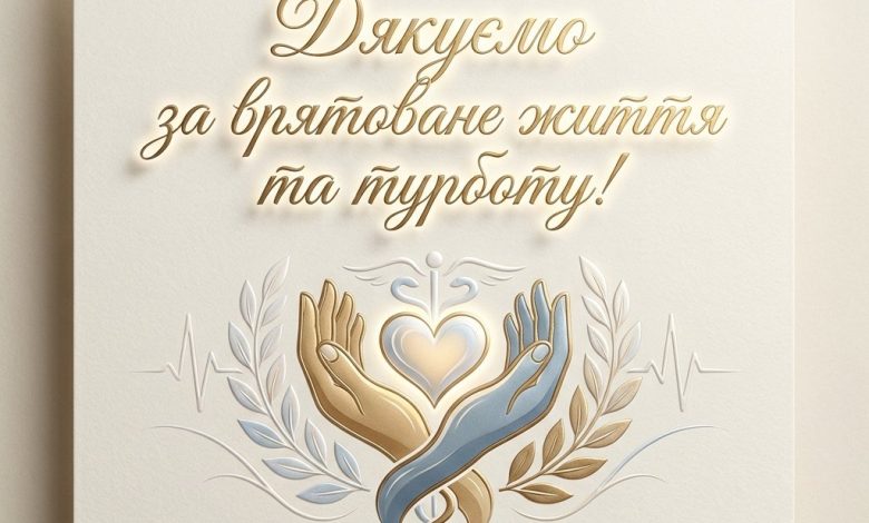 Подяка лікарям за врятоване життя та турботу: щирі слова