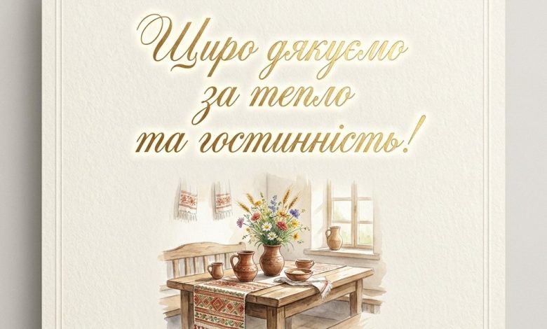 Подяка за гостинність: як красиво сказати "дякую" господарям