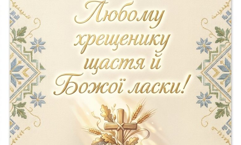 Привітання для хрещеника: щирі побажання від хресної мами