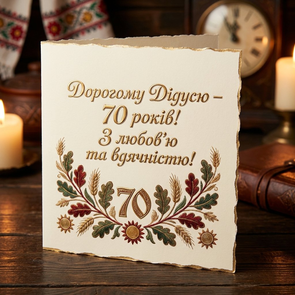 Поздравления с 70-летием для дедушки: с уважением и благодарностью