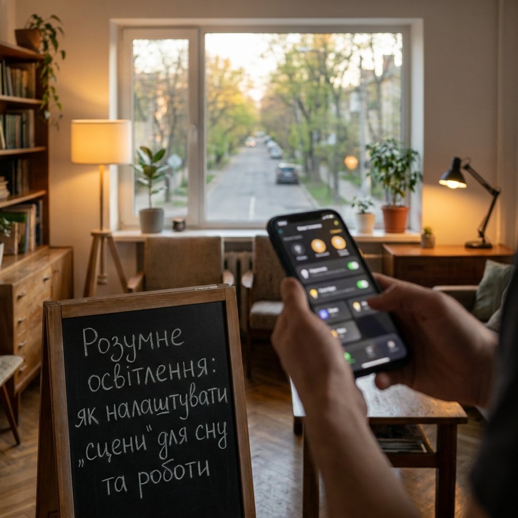 Розумне освітлення: як налаштувати "сцени" для сну та роботи