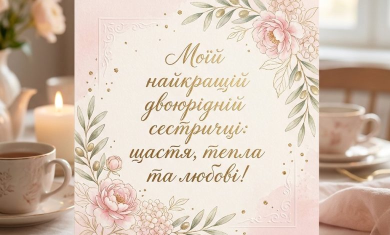 Що побажати двоюрідній сестрі: легкі та душевні привітання