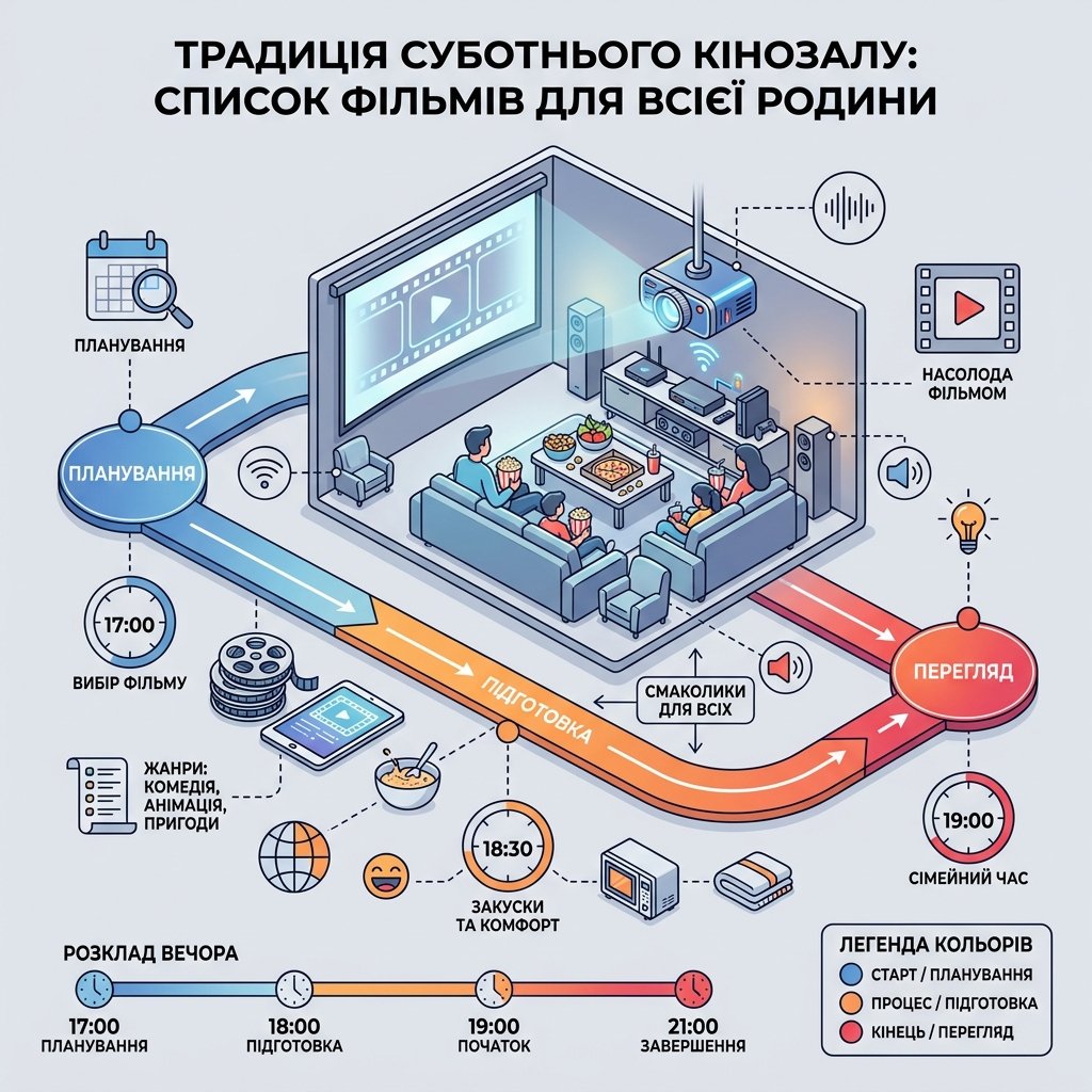 Традиція суботнього кінозалу: список фільмів для всієї родини