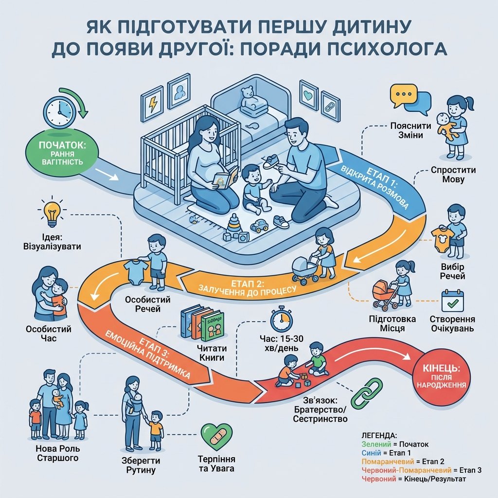 Як підготувати першу дитину до появи другої: поради психолога
