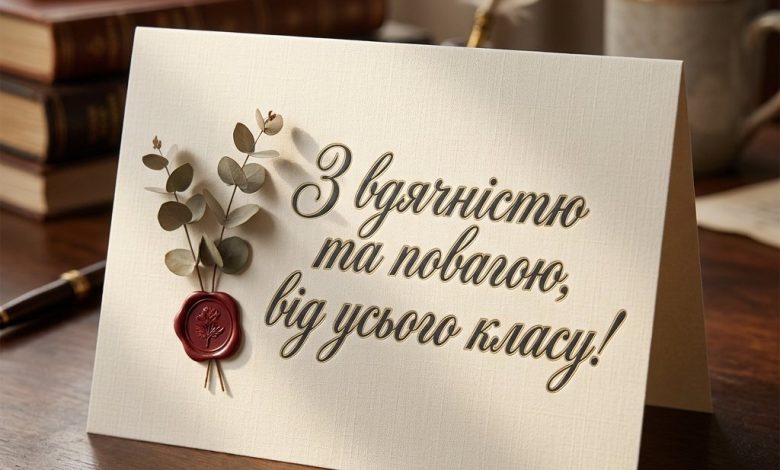 Як привітати вчителя від усього класу: вдячність та повага