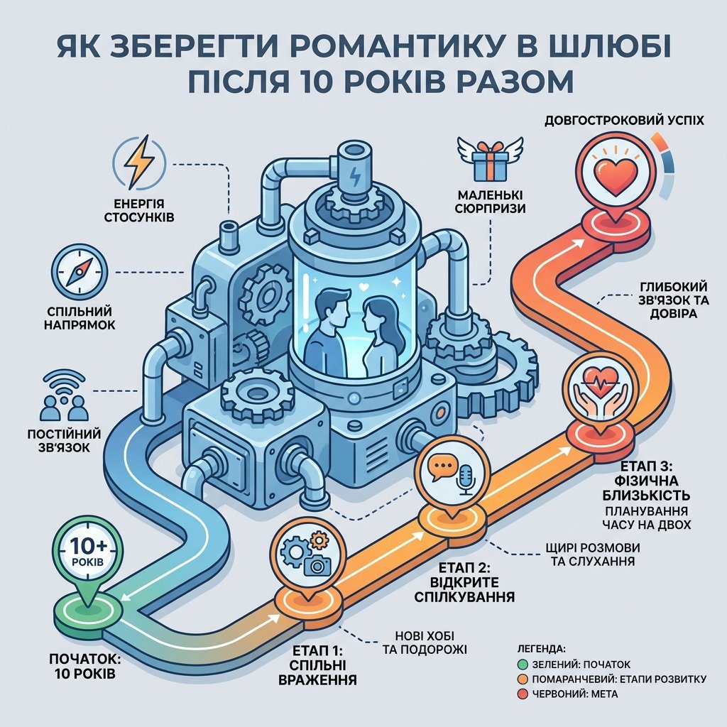 Як зберегти романтику в шлюбі після 10 років разом