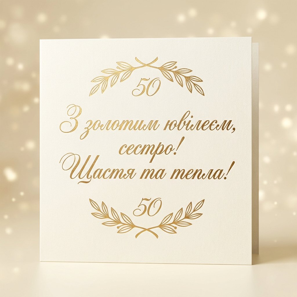 Золотой юбилей женщины: поздравления с 50-летием сестре: поздравления с 50-летием сестре